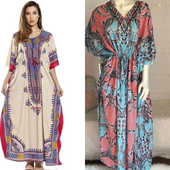 Boutique Dresses & Skirts - Luxurious Dubai Gold Fleckeld Kaftan Maxi! 10-24W